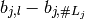 b_{j,l} -b_{j,\#L_j}