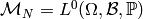 {\cal M}_N = L^0(\Omega, {\cal B}, \mathbb{P})