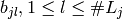 b_{jl}, 1 \leq l \leq \# L_j