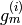g^{(i)}_m